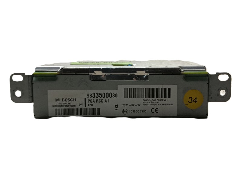 Recambio de sistema audio / radio cd para citroën c3 aircross ii (2r_, 2c_) 1.2 puretech 110 (2rhnzb, 2rhnzw, 2rhnpx, 2rhnpj) re