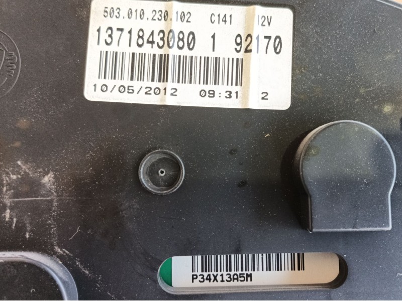 Recambio de cuadro instrumentos para peugeot boxer caja/chasis 2.2 hdi 130 referencia OEM IAM  1371843080 