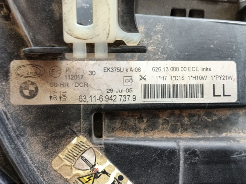 Recambio de faro derecho para bmw 3 (e90) 320 d referencia OEM IAM 63117161668 631169427379 