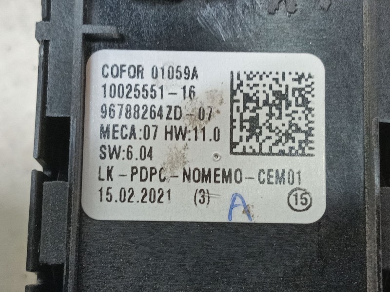 Recambio de mando elevalunas delantero izquierdo para citroën c3 aircross ii (2r_, 2c_) 1.2 puretech 110 (2rhnzb, 2rhnzw, 2rhnpx