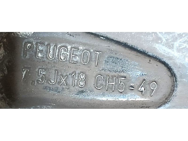 Recambio de llanta para peugeot 3008 ii suv (mc_, mr_, mj_, m4_) 1.6 puretech 180 (m45gfr, m45gfu) referencia OEM IAM 9809687377