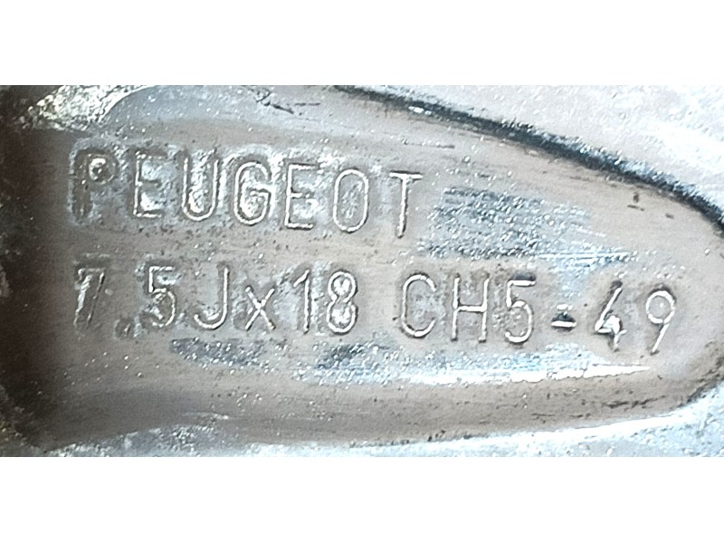 Recambio de llanta para peugeot 3008 ii suv (mc_, mr_, mj_, m4_) 1.6 puretech 180 (m45gfr, m45gfu) referencia OEM IAM 9809687377