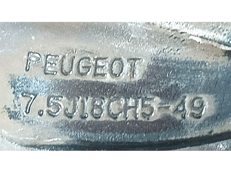 Recambio de llanta para peugeot 3008 ii suv (mc_, mr_, mj_, m4_) 1.5 bluehdi 130 referencia OEM IAM 9809687877 ET49 7.5J18