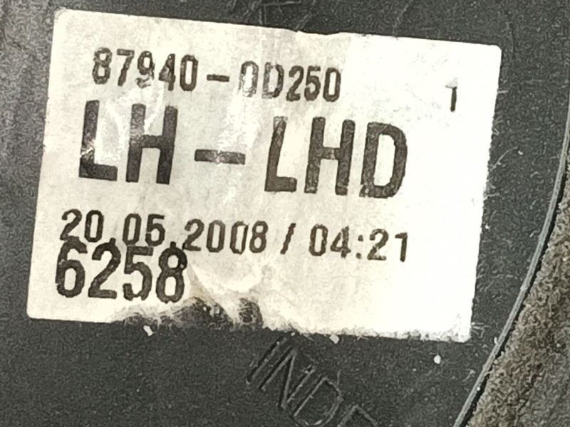 Recambio de retrovisor izquierdo para toyota yaris (_p9_) 1.33 vvt-i (nsp90_) referencia OEM IAM   