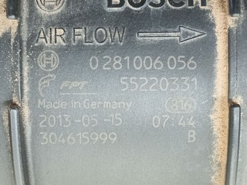 Recambio de caudalimetro para iveco daily v furgoneta 29s13, 29l13, 35c13, 35s13, 40c13, 40s13 referencia OEM IAM  0281006056 