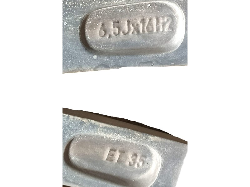 Recambio de llanta para fiat 500 (312_) 1.2 (312axa1a) referencia OEM IAM 50927758 ET35 6.5Jx16