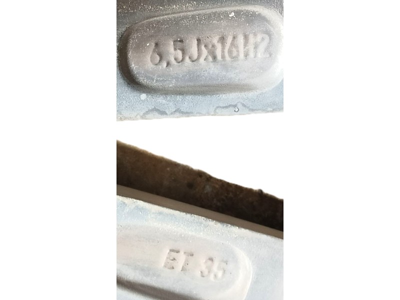 Recambio de llanta para fiat 500 (312_) 1.2 (312axa1a) referencia OEM IAM 50927758 ET35 6.5Jx16