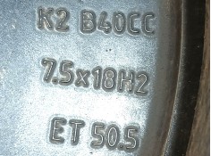 Recambio de llanta para volvo xc40 (536) b3 mild-hybrid referencia OEM IAM 31680403 ET50.5 7.5Jx18 2