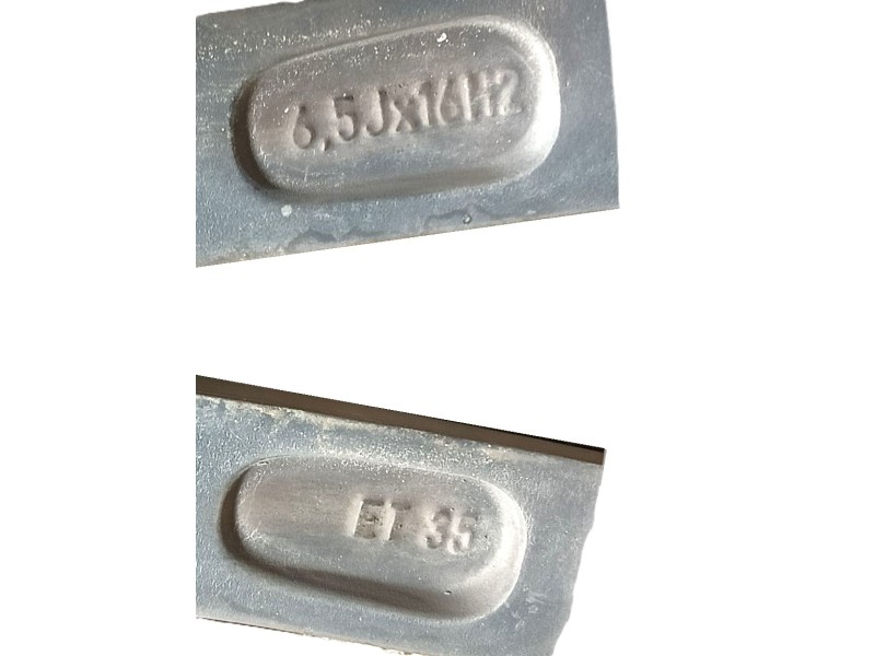 Recambio de llanta para fiat 500 (312_) 1.2 (312axa1a) referencia OEM IAM 50927758 ET35 6.5Jx16