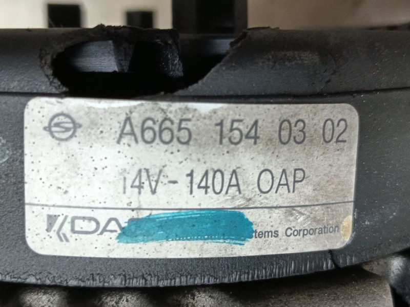Recambio de alternador para ssangyong rodius i 2.7 xdi referencia OEM IAM   