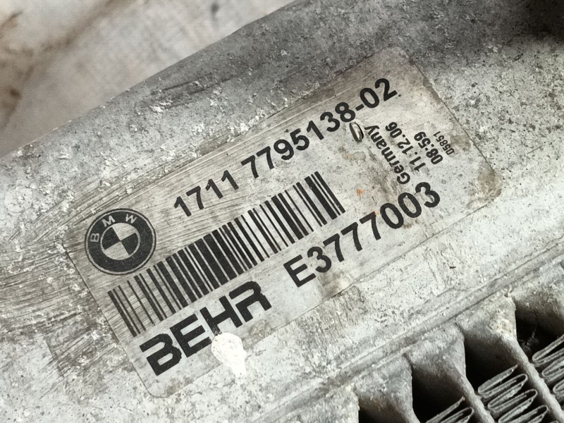 Recambio de radiador agua para bmw 7 (e65, e66, e67) 730 ld referencia OEM IAM 17117795138 E3777003 