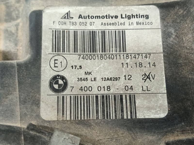Recambio de faro derecho para bmw x4 (f26) xdrive 20 d referencia OEM IAM 63117401132 740001804LL 