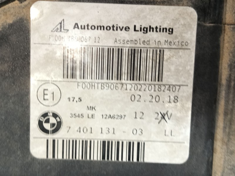 Recambio de faro izquierdo para bmw x4 (f26) xdrive 20 d referencia OEM IAM 63117401131 740113103 