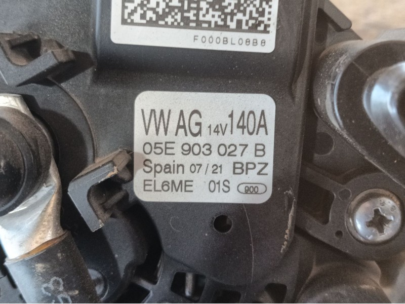 Recambio de alternador para volkswagen touran (5t1) 1.5 tsi referencia OEM IAM  05E903027B 