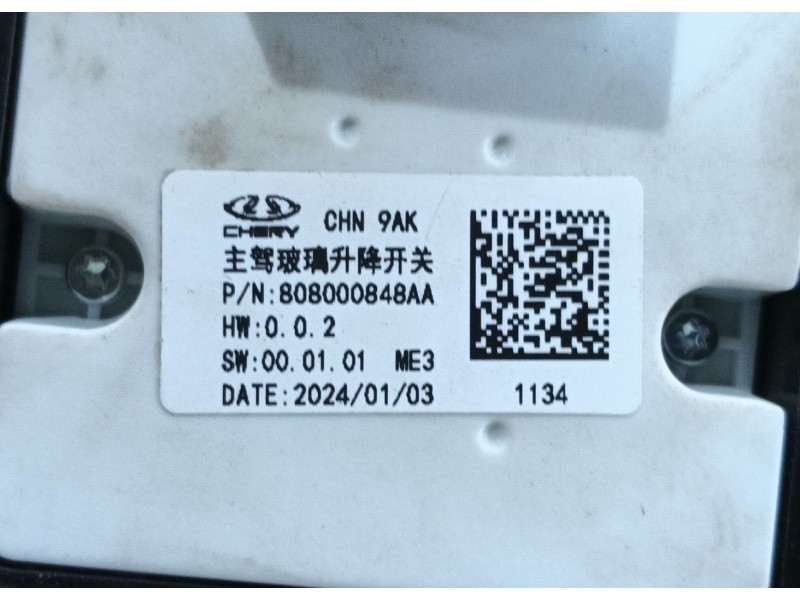 Recambio de mando elevalunas delantero izquierdo para omoda omoda5 t31 referencia OEM IAM   