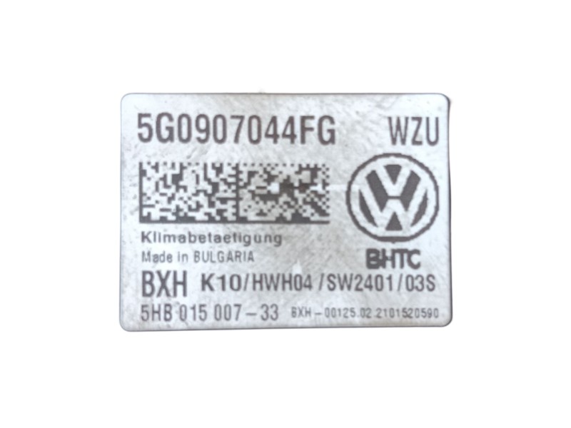Recambio de mando calefaccion / aire acondicionado para volkswagen touran (5t1) 1.5 tsi referencia OEM IAM  5G0907044FG 
