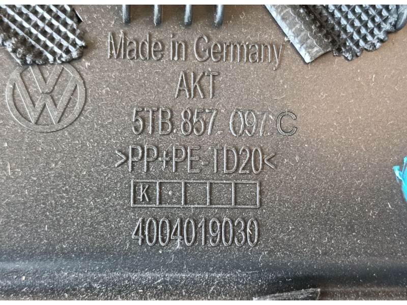Recambio de guantera para volkswagen touran (5t1) 1.5 tsi referencia OEM IAM  5TB857097C 