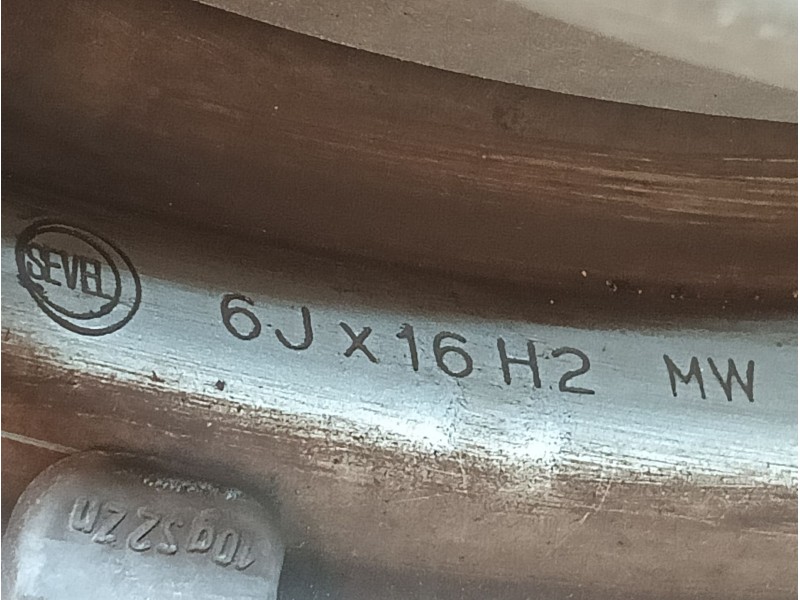 Recambio de llanta para peugeot boxer caja/chasis 2.2 hdi 130 referencia OEM IAM 1346940080 ET68 6Jx16