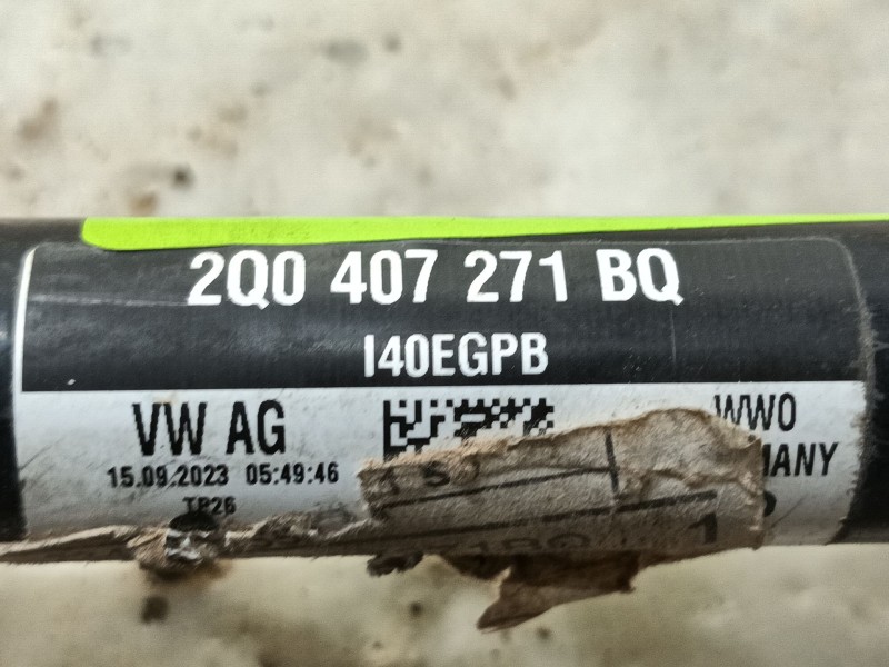 Recambio de transmision delantera izquierda para seat arona (kj7, kjp) 1.0 tsi referencia OEM IAM 2Q0407271BQ  