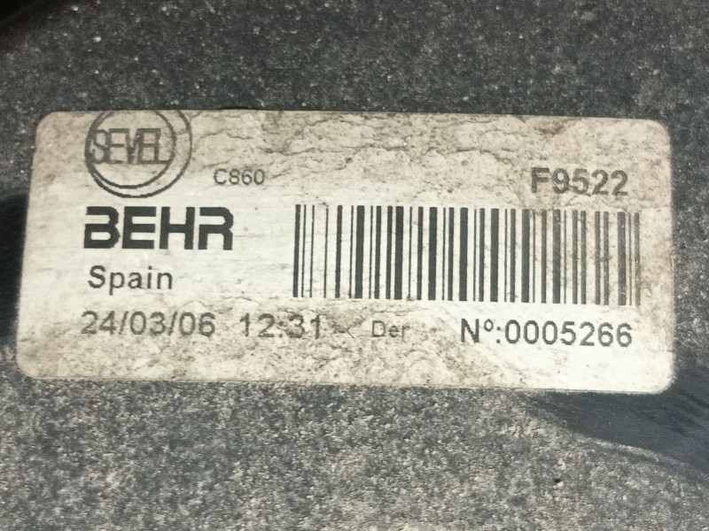 Recambio de electroventilador para peugeot boxer furgoneta 2.2 hdi 100 referencia OEM IAM   