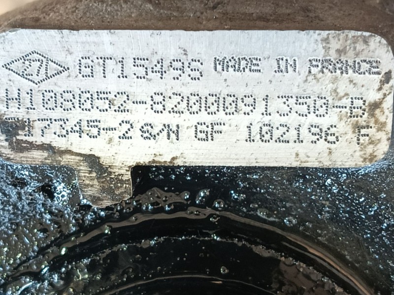 Recambio de turbocompresor para opel vivaro a furgoneta (x83) 1.9 di (f7) referencia OEM IAM  8200091350B 