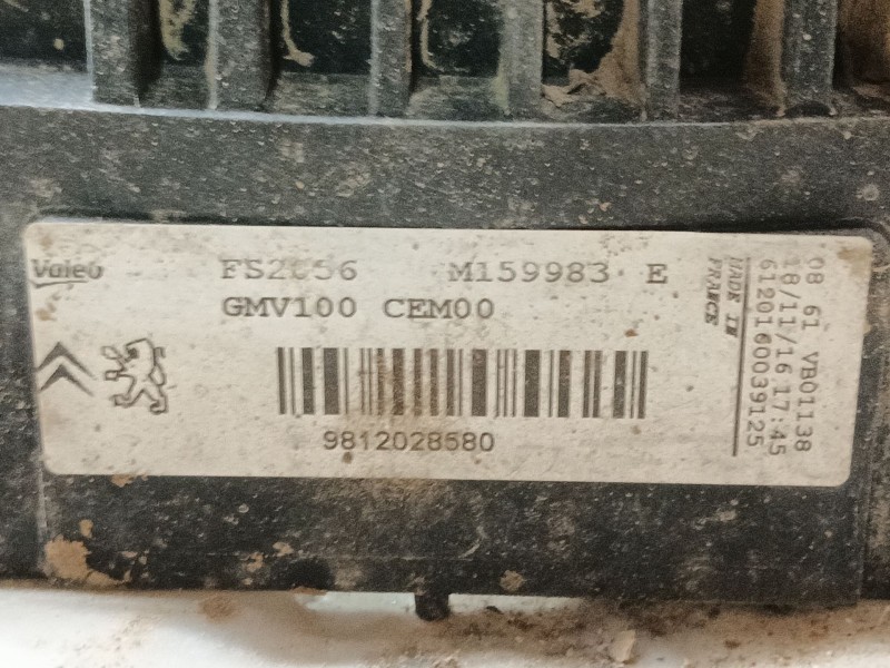 Recambio de electroventilador para citroën c3 iii (sx) 1.2 vti 82 referencia OEM IAM 9829774580 M159983 