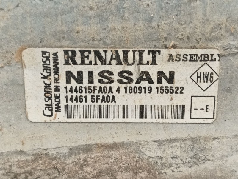 Recambio de intercooler para nissan micra v (k14) 1.0 dig-t 117 referencia OEM IAM   