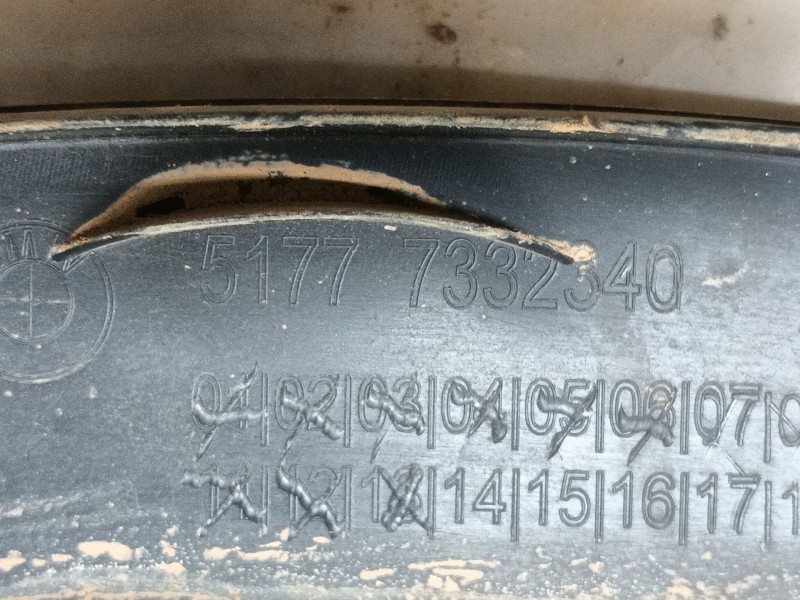 Recambio de aletin trasero derecho para bmw x1 (f48) sdrive 18 d referencia OEM IAM   