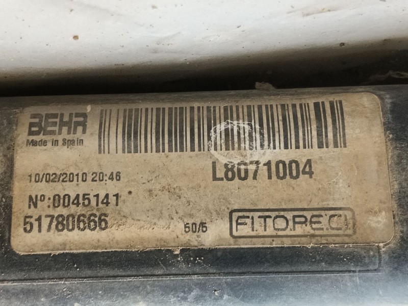 Recambio de radiador agua para citroën nemo monospace 1.4 hdi referencia OEM IAM 1330T9 L8071004 