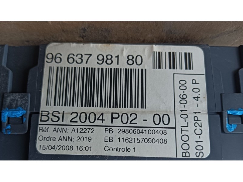 Recambio de bsi para peugeot 308 sw i (4e_, 4h_) 1.6 hdi referencia OEM IAM  9663798180 