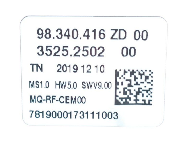 Recambio de mando calefaccion / aire acondicionado para peugeot partner furgoneta/monovolumen (k9) 1.5 bluehdi 100 referencia OE