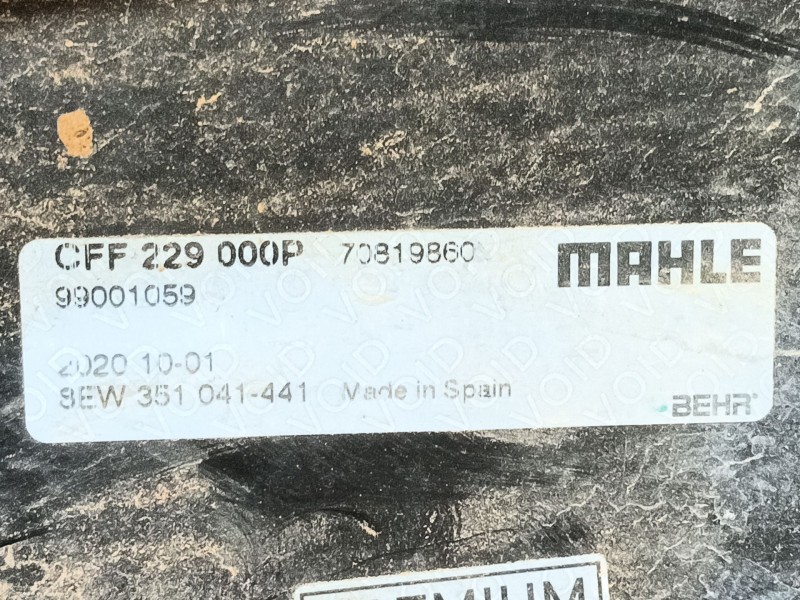 Recambio de electroventilador para peugeot boxer furgoneta 2.0 bluehdi 130 referencia OEM IAM  70819860 