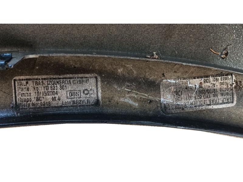 Recambio de aleta trasera izquierda para volkswagen new beetle (9c1, 1c1) 2.0 referencia OEM IAM   