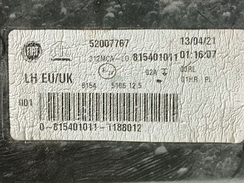 Recambio de piloto delantero izquierdo para fiat 500 (312_) 1.2 (312axa1a) referencia OEM IAM   