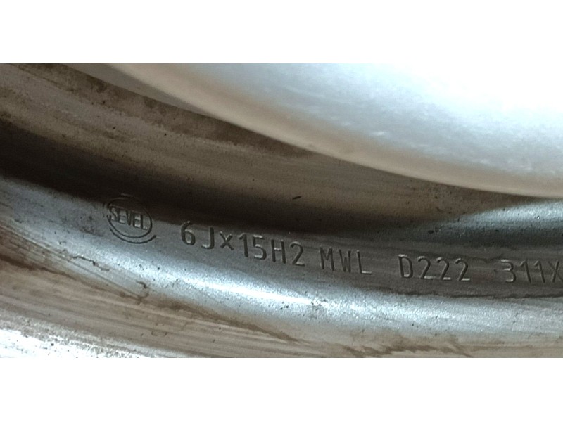 Recambio de llanta para fiat ducato furgoneta (250_) 140 multijet 2,2 d referencia OEM IAM 1395239080 ET68 6Jx15