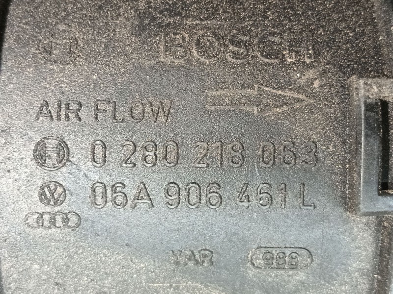 Recambio de caudalimetro para volkswagen new beetle (9c1, 1c1) 2.0 referencia OEM IAM 6A906461L 0280218063 