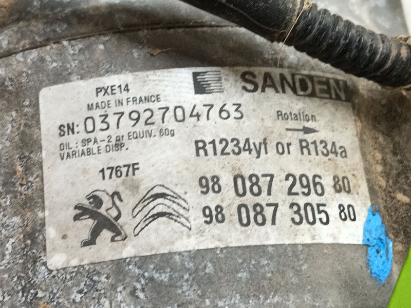 Recambio de compresor aire acondicionado para citroën jumpy iii autobús (v_) 1.6 bluehdi 115 referencia OEM IAM   