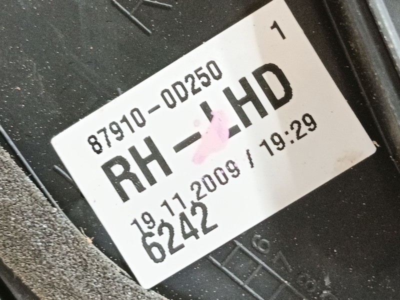 Recambio de retrovisor derecho para toyota yaris (_p9_) 1.33 vvt-i (nsp90_) referencia OEM IAM 879100D250  