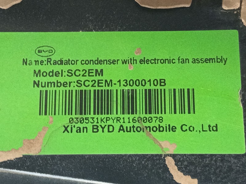 Recambio de electroventilador para byd seal u referencia OEM IAM   