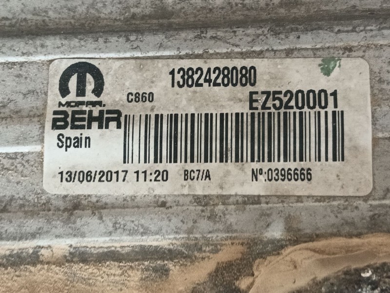 Recambio de intercooler para fiat ducato caja/chasis (250_) 150 multijet 2,3 d referencia OEM IAM   