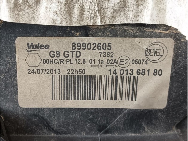 Recambio de faro izquierdo para fiat scudo furgoneta (270_, 272_) 1.6 d multijet referencia OEM IAM   