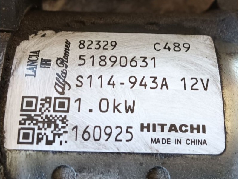 Recambio de motor arranque para fiat 500 (312_) 1.2 (312axa1a) referencia OEM IAM   