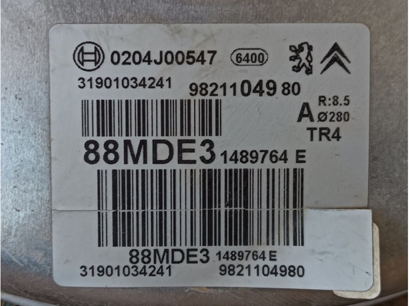 Recambio de servofreno para peugeot partner furgoneta/monovolumen (k9) 1.5 bluehdi 100 referencia OEM IAM  9821104980 
