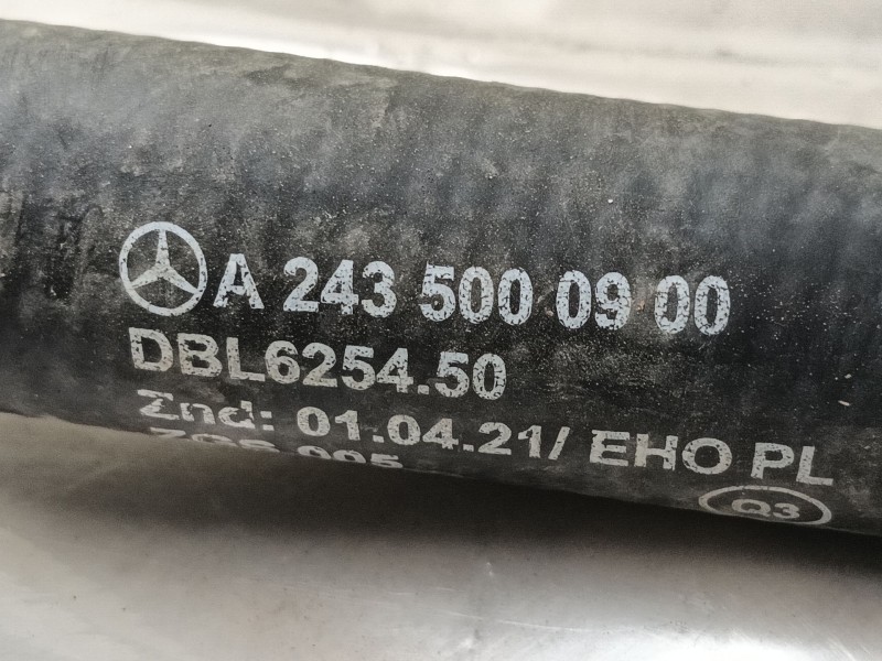 Recambio de tubo para mercedes-benz eqa (h243) eqa 250+ (243.702) referencia OEM IAM A2435000400 A2435005200 