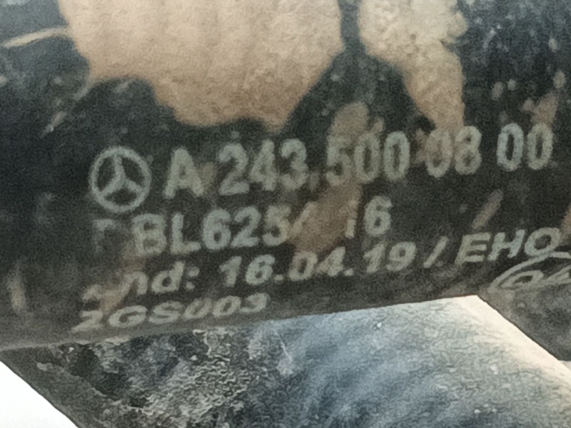 Recambio de tubo para mercedes-benz eqa (h243) eqa 250+ (243.702) referencia OEM IAM A2435000400 A2435005200 