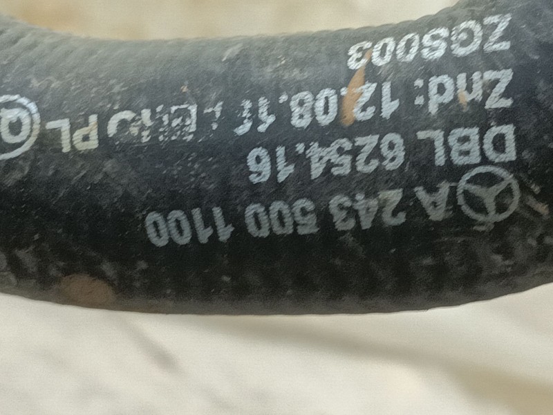 Recambio de tubo para mercedes-benz eqa (h243) eqa 250+ (243.702) referencia OEM IAM A2435000400 A2435005200 