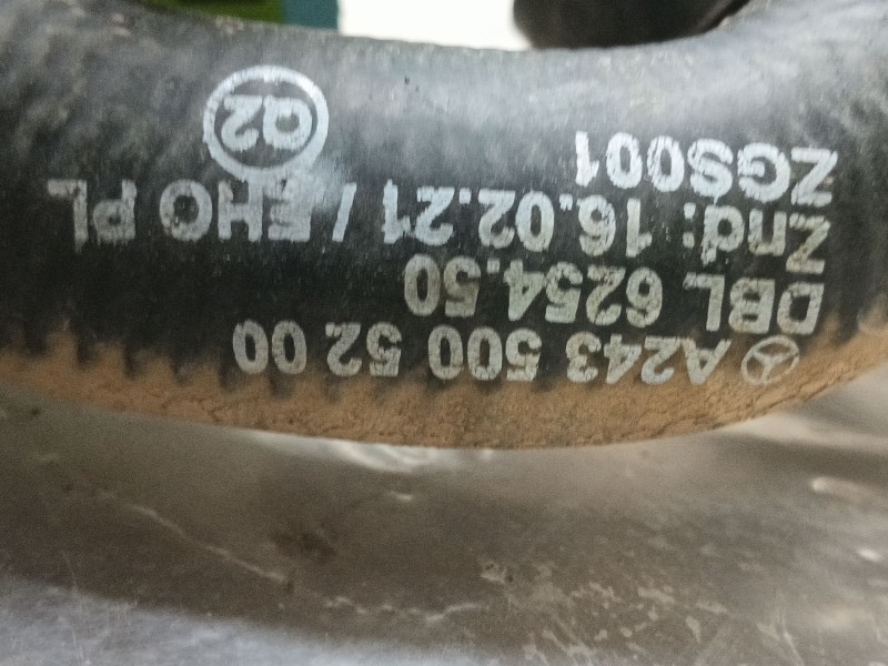 Recambio de tubo para mercedes-benz eqa (h243) eqa 250+ (243.702) referencia OEM IAM A2435000400 A2435005200 