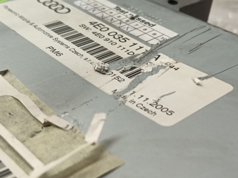 Recambio de sistema audio / radio cd para audi a6 c6 (4f2) 2.7 tdi referencia OEM IAM 4E0057111EX 4E0035111A 