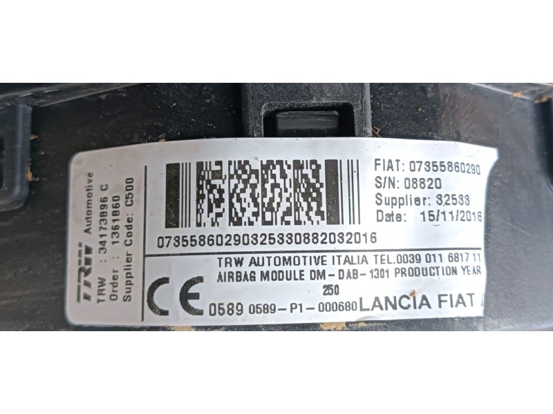 Recambio de airbag delantero izquierdo para peugeot boxer furgoneta 2.0 bluehdi 130 referencia OEM IAM   