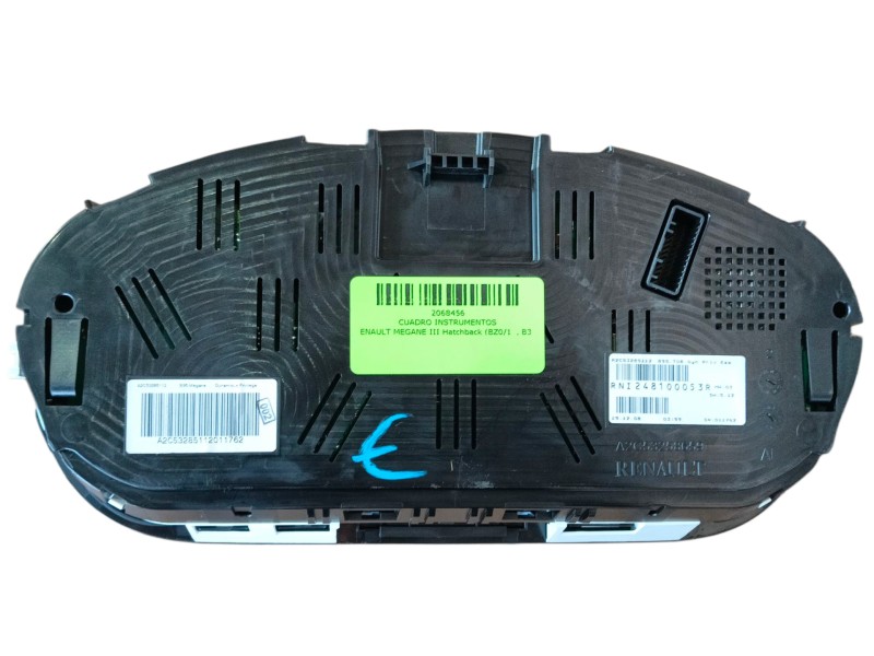 Recambio de cuadro instrumentos para renault megane iii hatchback (bz0/1_, b3_) 1.6 16v (bz1b, bz1h) referencia OEM IAM  2481000